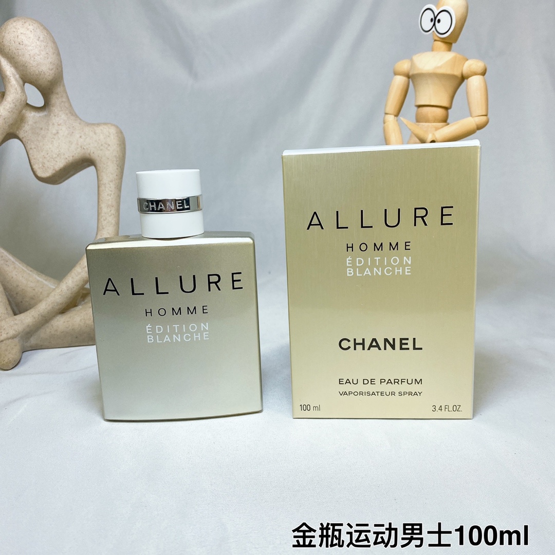 16eur---Chanel 白色运动 金瓶运动 man 100ml