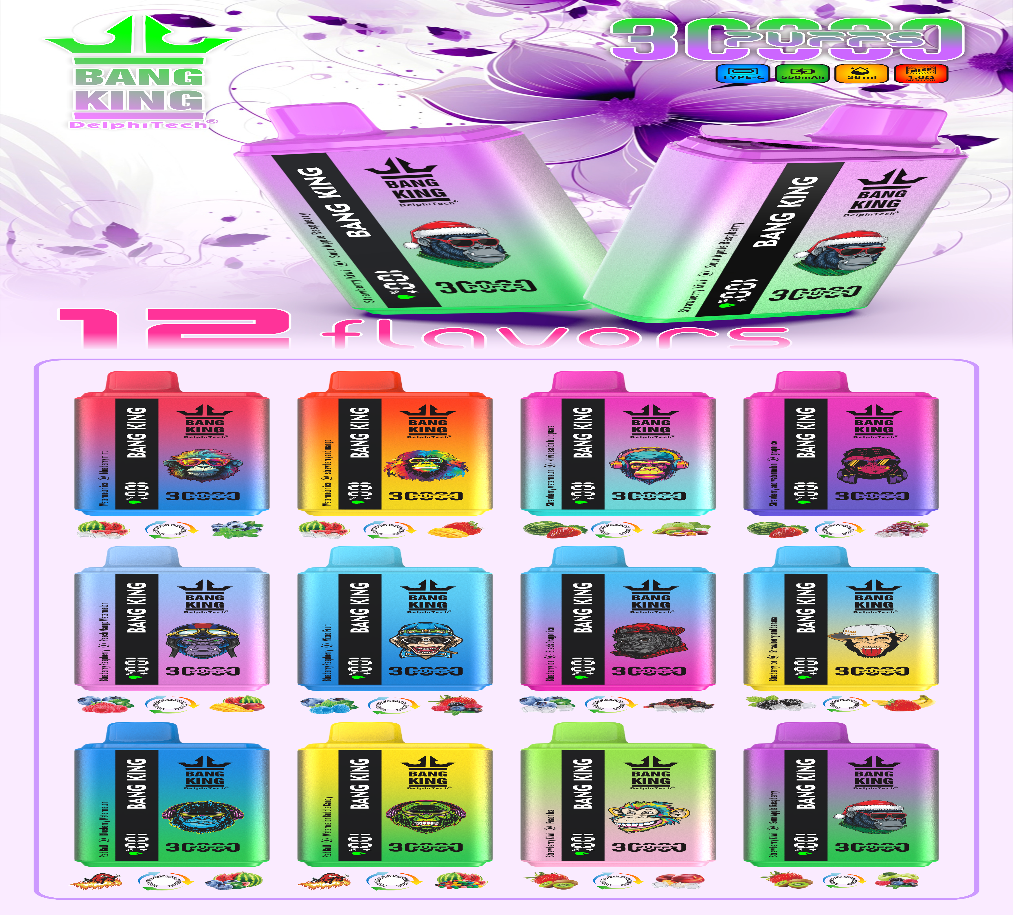 Bang King 30000 (双口味）