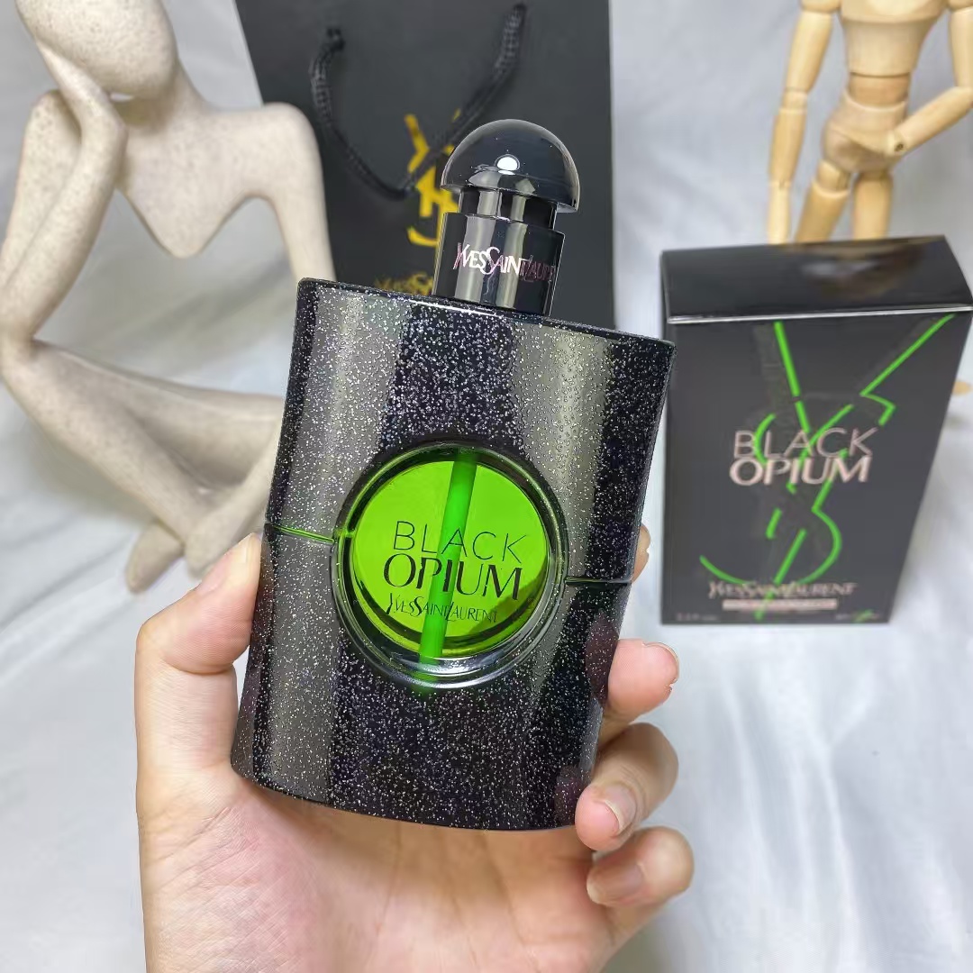 YSL Yves Saint Laurent Black Opium Eau De Parfum Iillicit Green--75ml