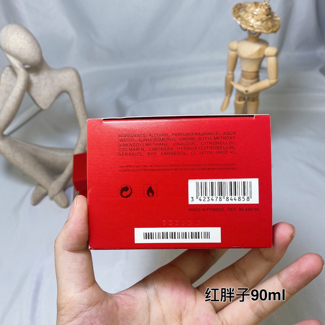 NARCISO RODRIGUEZ 纳西素红胖子同名红色 Rouge 女士香水 EDP 90ml 