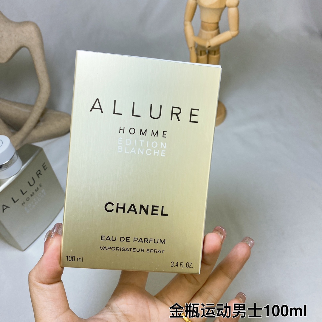 16eur---Chanel 白色运动 金瓶运动 man 100ml