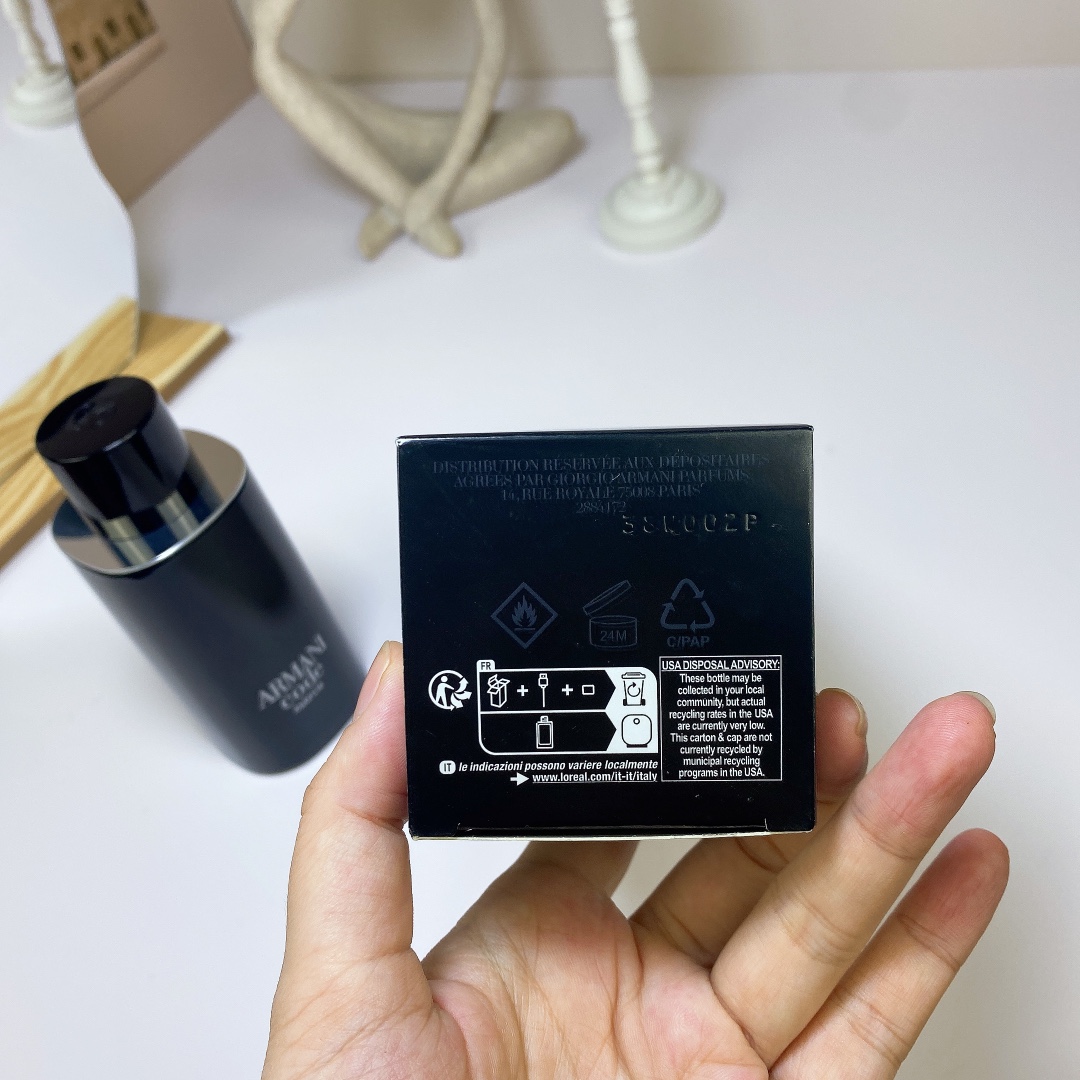 15eur---Armani纯香黑色密码男士香精125mI
