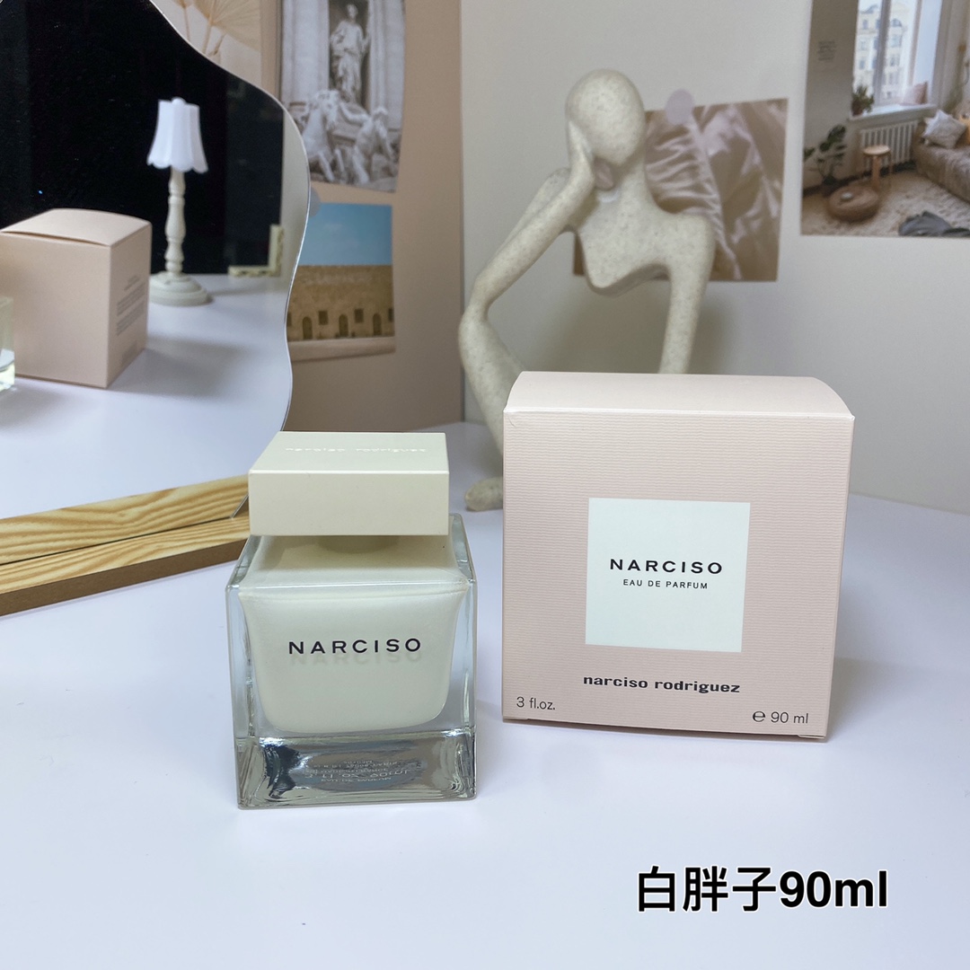 Narciso Rodriguez纳西素白胖子90ml 同名香水纳西索·罗德里格斯新版同名 Narciso Rodriguez Narciso