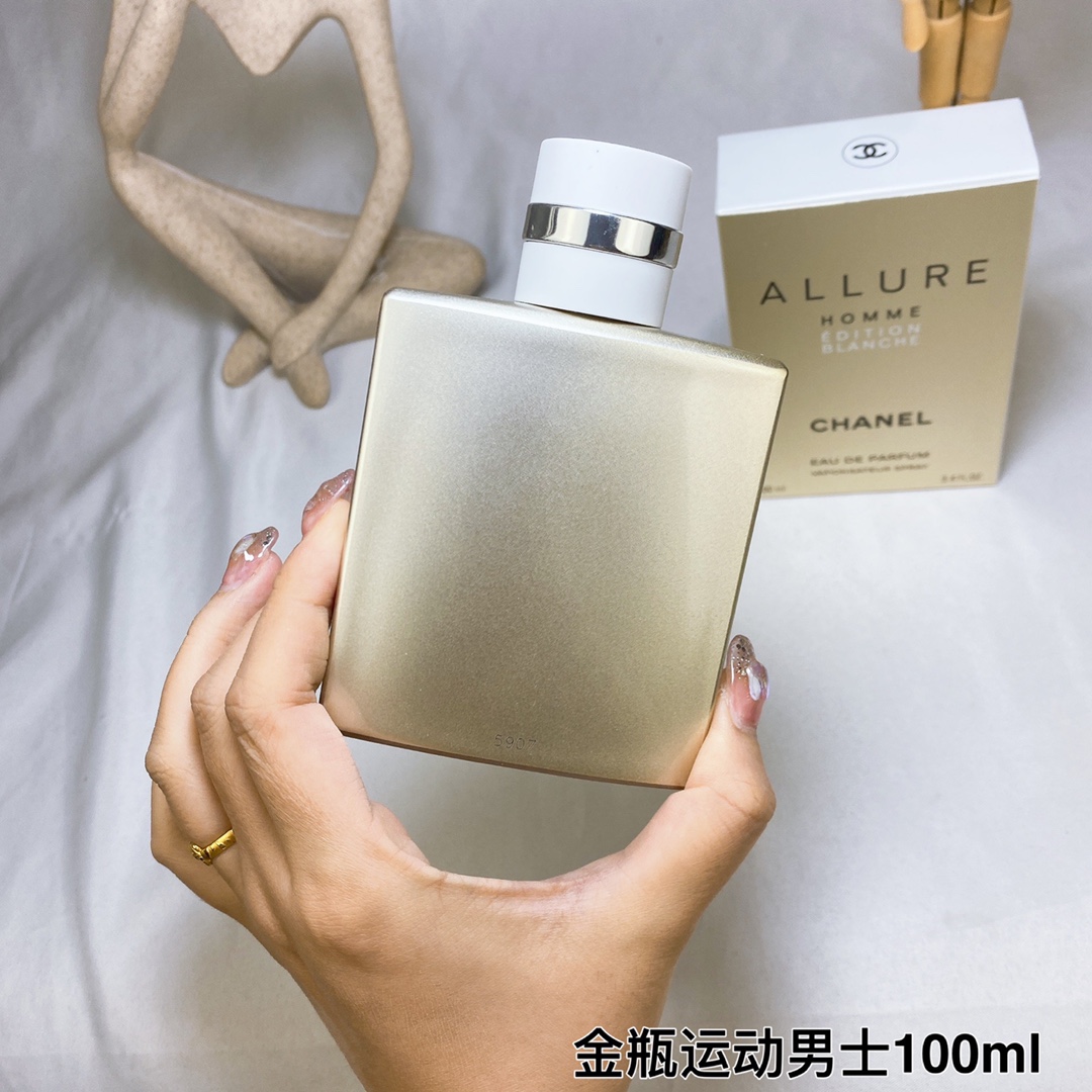 16eur---Chanel 白色运动 金瓶运动 man 100ml