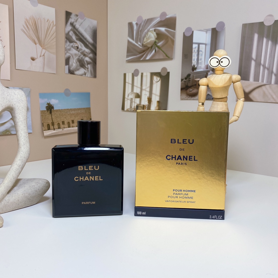 16eur---Chanel 木盒蔚蓝男士香精版 100ml