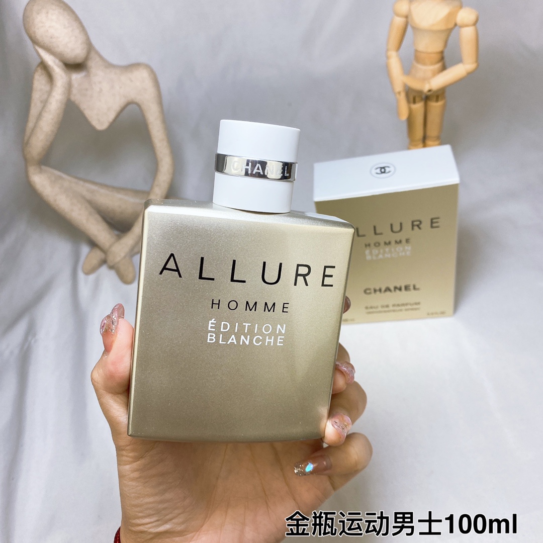 16eur---Chanel 白色运动 金瓶运动 man 100ml