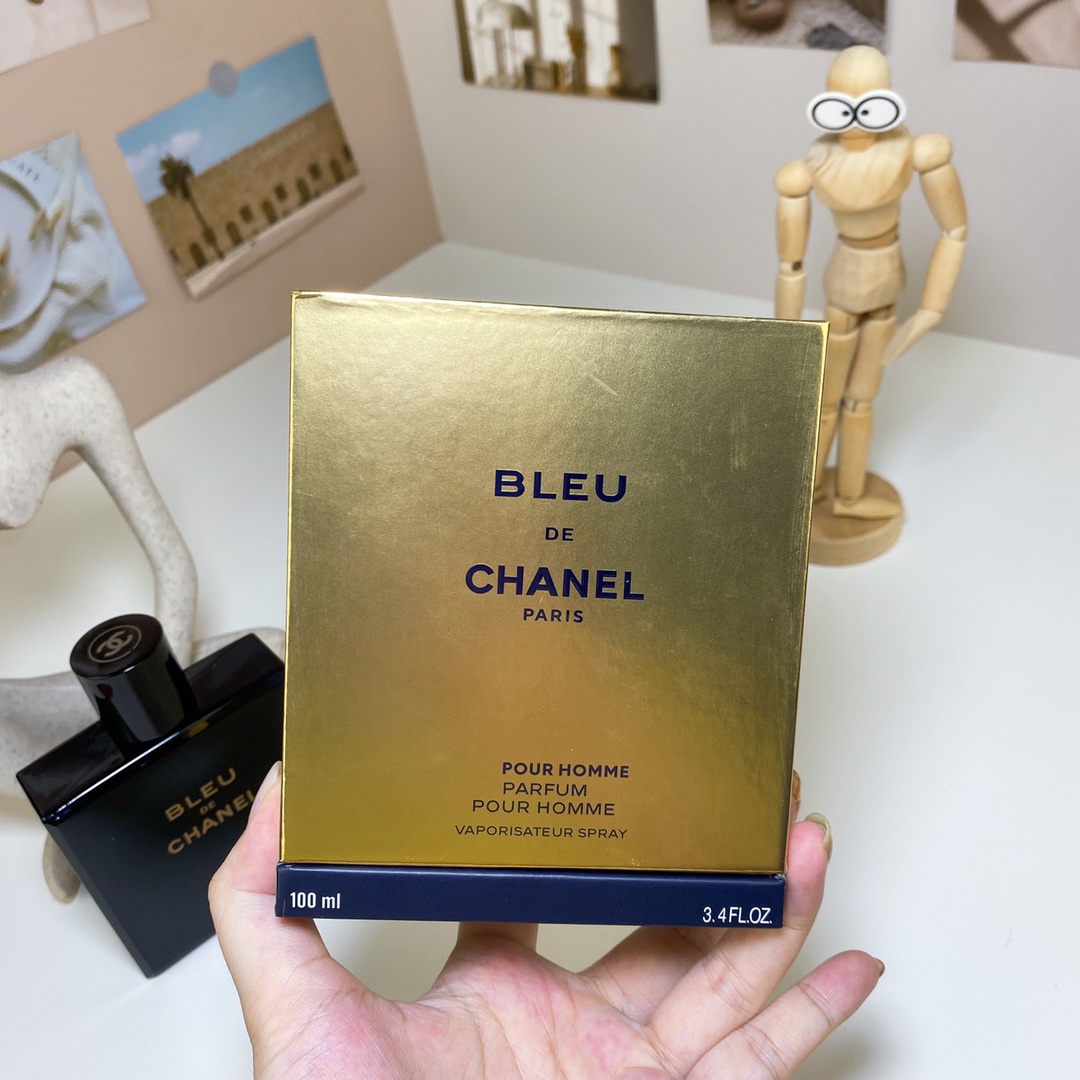 16eur---Chanel 木盒蔚蓝男士香精版 100ml