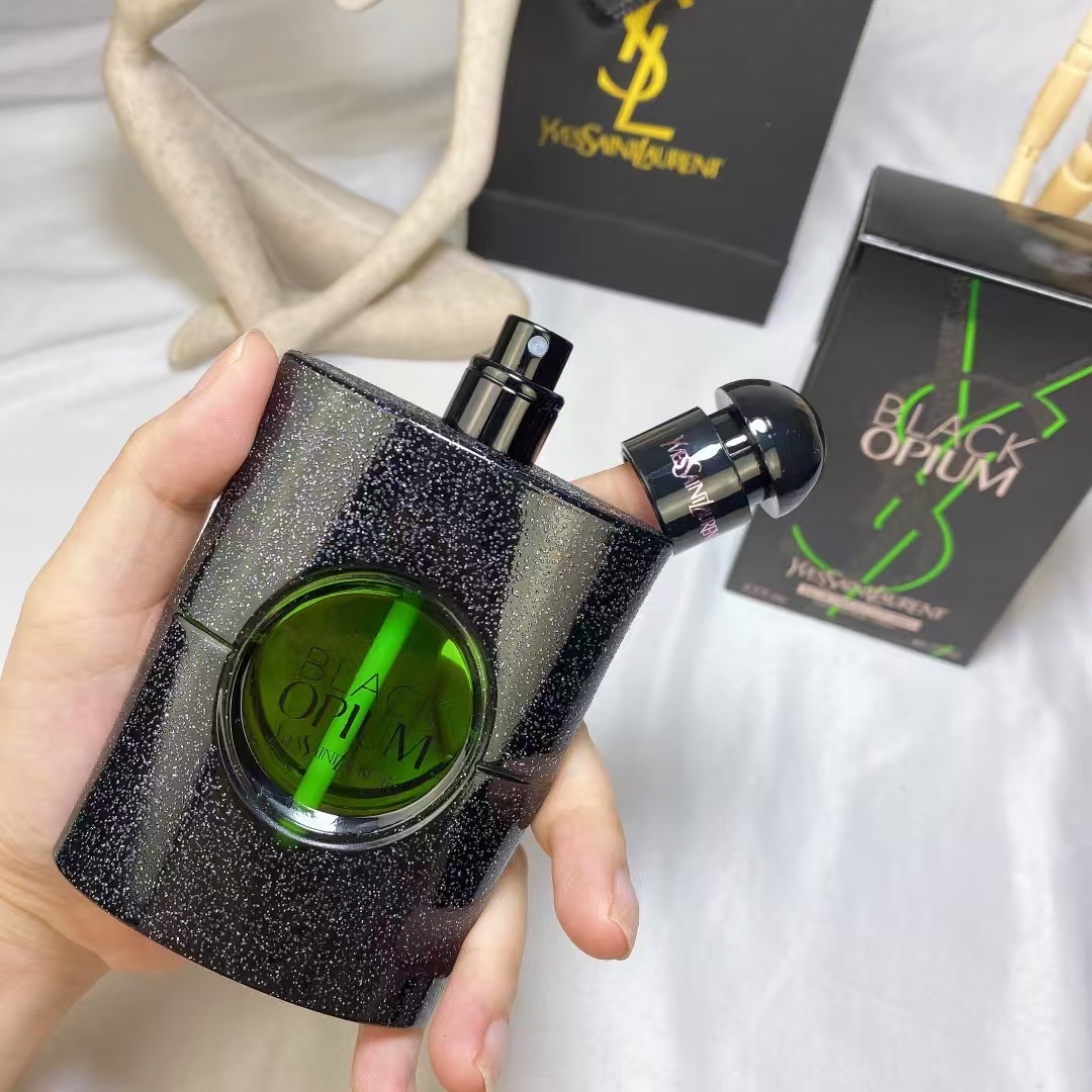 YSL Yves Saint Laurent Black Opium Eau De Parfum Iillicit Green--75ml